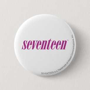 Macaron Rond 5 Cm Dix-sept Logo-Pourpres