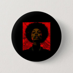 Macaron Rond 5 Cm Dizaine Femme Noire Avec Pan African Lipstic
