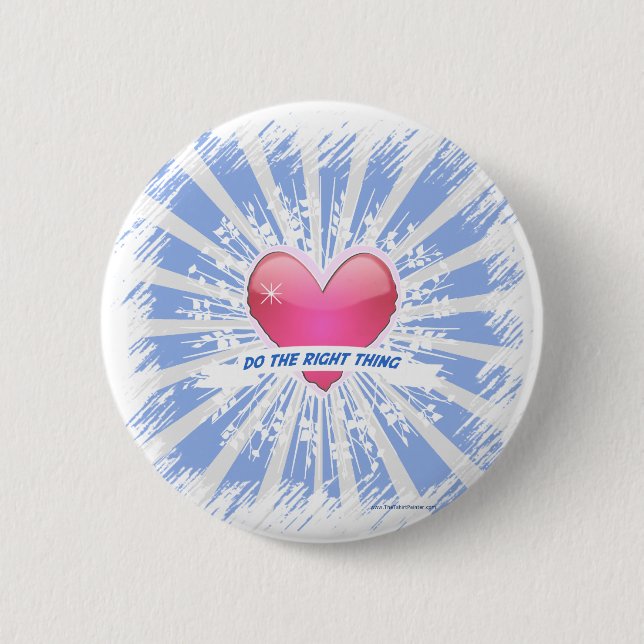 Macaron Rond 5 Cm Do the Right Thing (Devant)