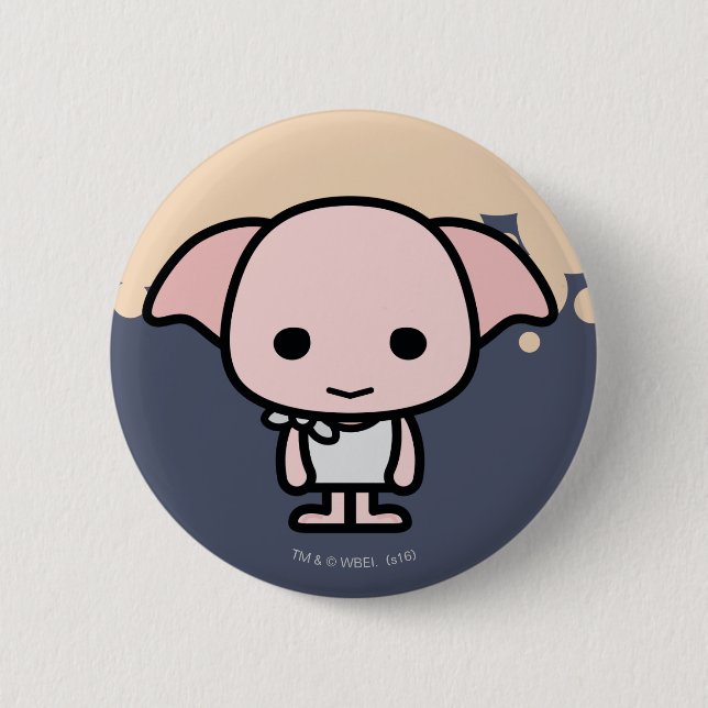 Macaron Rond 5 Cm Dobby Cartoon Caractère Art (Devant)