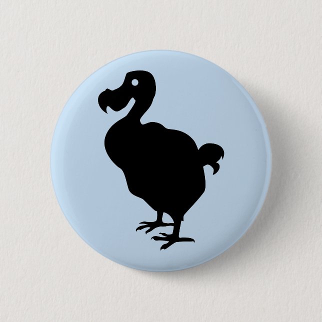 Macaron Rond 5 Cm Dodo Silhouette (Devant)