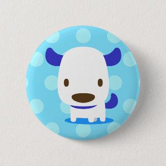 Macaron Rond 5 Cm dog01 with polka‐dot pattern : pins