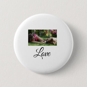 Macaron Rond 5 Cm Dog mom love add name text pet name lovers