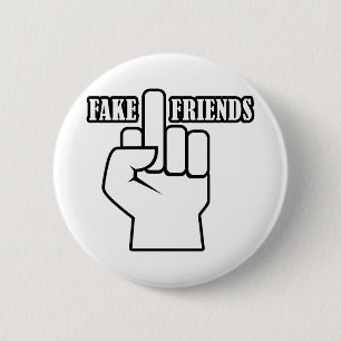 Macaron Rond 5 Cm Doigt D'honneur Faux Amis