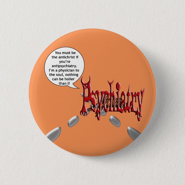 Macaron Rond 5 Cm Doit être l'antichriste si vous êtes (Devant)