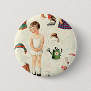 Macaron Rond 5 Cm DOLLARS SUPRÊMES vintages EN PAPIER SUEETIE
