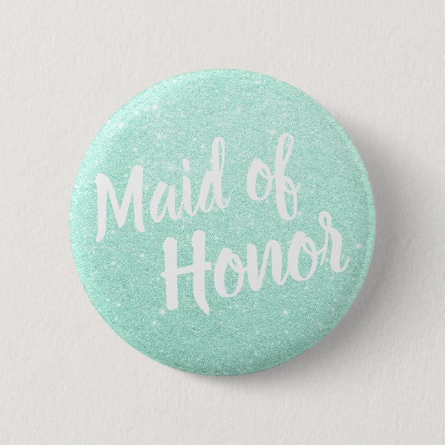 Macaron Rond 5 Cm Domestique de parties scintillantes d'honneur (Devant)