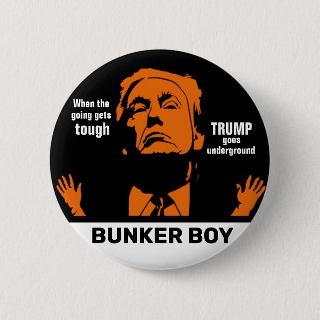 Macaron Rond 5 Cm Donald Bunker Boy Trump (Devant)
