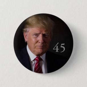Macaron Rond 5 Cm Donald J. Trump, quarante-cinquième président des