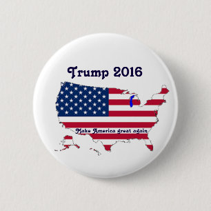 Macaron Rond 5 Cm Donald Trump