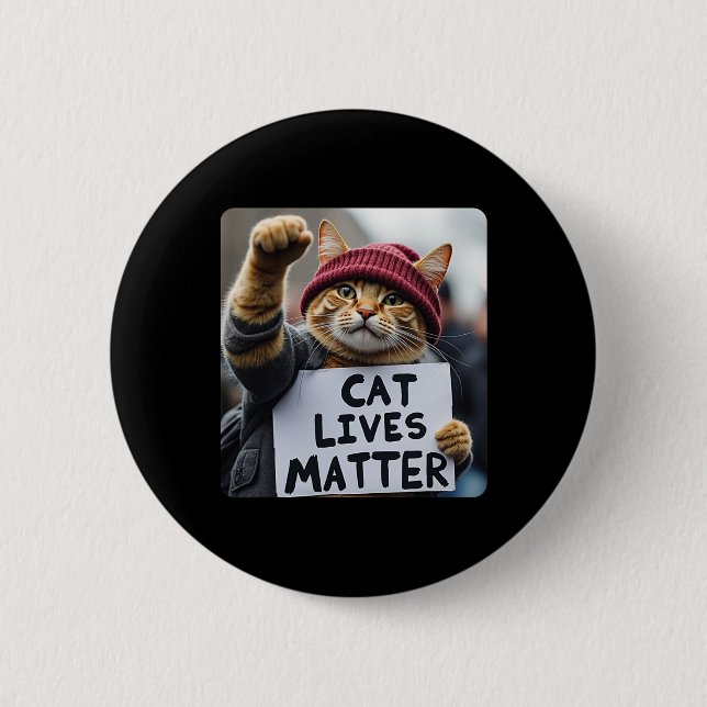 Macaron Rond 5 Cm Donald Trump 2024 Chats1 (Devant)