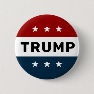 Macaron Rond 5 Cm Donald Trump 2024 Classic Star Pinback