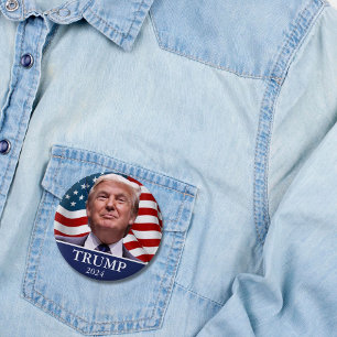 Macaron Rond 5 Cm Donald Trump 2024 Pinback