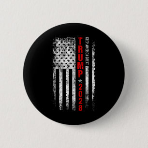 Macaron Rond 5 Cm Donald Trump 2028 Garder l'Amérique grande électio