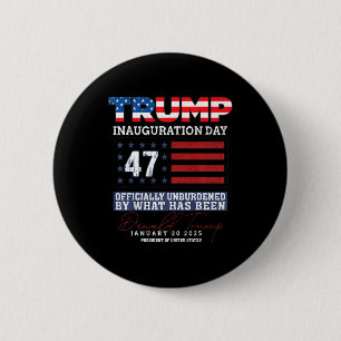 Macaron Rond 5 Cm Donald Trump 47e président 2025 Inauguration États