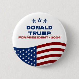Macaron Rond 5 Cm Donald Trump à la présidence 2024