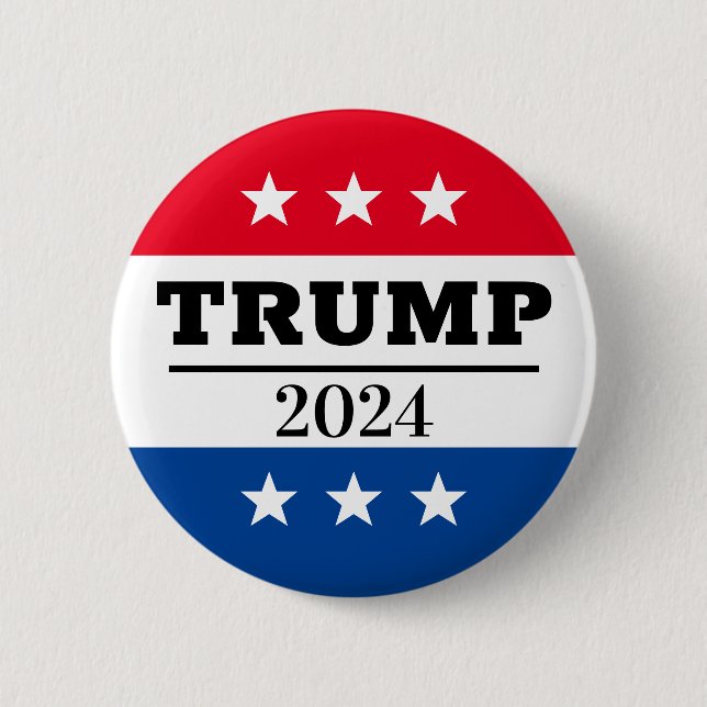 Macaron Rond 5 Cm Donald Trump aux élections de 2024 (Devant)