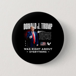 Macaron Rond 5 Cm Donald Trump Avait Raison Sur Tout - Trump 20