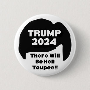 Macaron Rond 5 Cm Donald Trump drôle