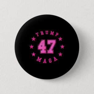 Macaron Rond 5 Cm Donald Trump Élection 2024 45 47 Président