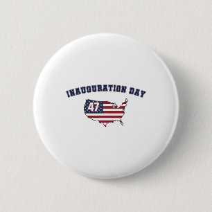 Macaron Rond 5 Cm Donald Trump Inauguration Day 47e Président Du