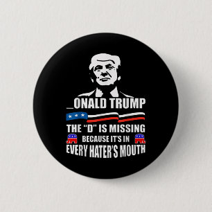 Macaron Rond 5 Cm Donald Trump Le D N'A Pas De Soutien À Trump