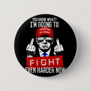 Macaron Rond 5 Cm Donald Trump Middle Finger Flipping Off Pro Repubb