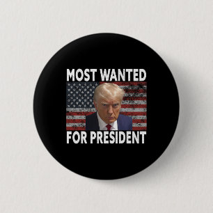 Macaron Rond 5 Cm Donald Trump Plus Recherché Pour Le Président 2024