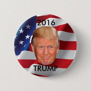 Macaron Rond 5 Cm Donald Trump pour le président en 2016