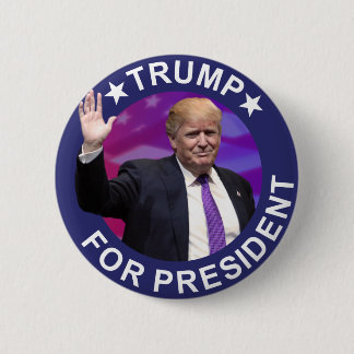 Macaron Rond 5 Cm Donald Trump pour le Président Photo Retro Button