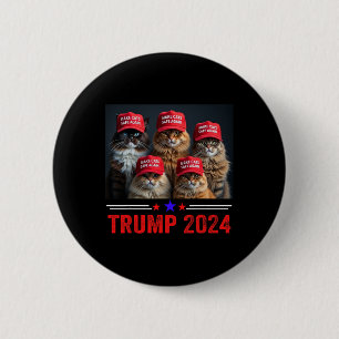 Macaron Rond 5 Cm Donald Trump Rend Les Chats Sûrs À Nouveau Chapeau