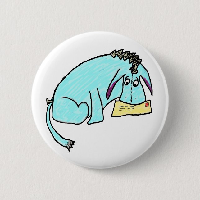 Macaron Rond 5 Cm Donkey (Devant)