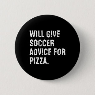 Macaron Rond 5 Cm Donnera des conseils de football pour une pizza dr