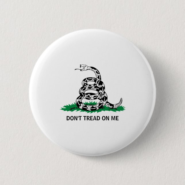 Macaron Rond 5 Cm Dont Tread On Me  (Devant)