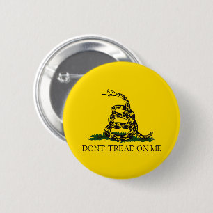 Macaron Rond 5 Cm Don't tread on me Gadsden flag Libertarian Snake