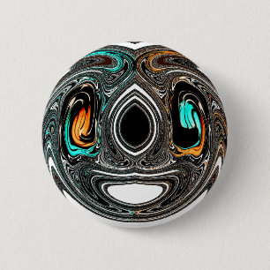 Macaron Rond 5 Cm Doodle ethnique africain Zebra texturé Art Imprime