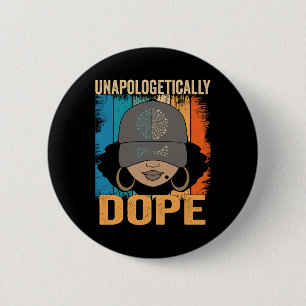 Macaron Rond 5 Cm Dope Femmes Noires Mois de l'histoire Junet1