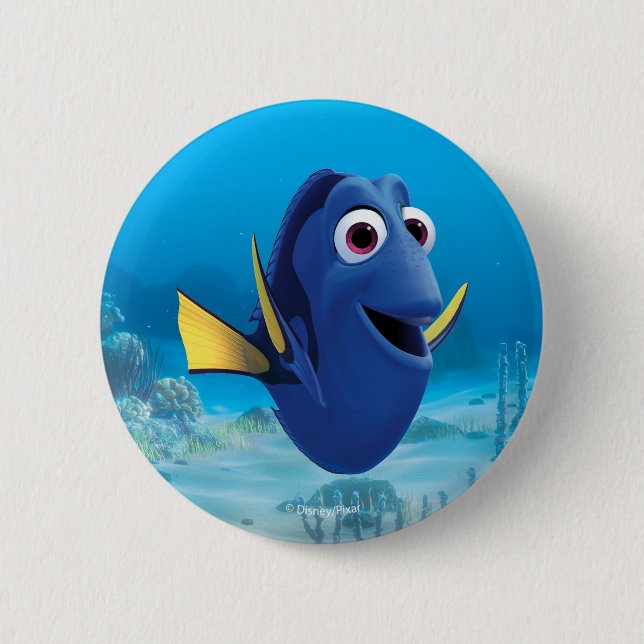 Macaron Rond 5 Cm Dory | Recherche de Dory (Devant)