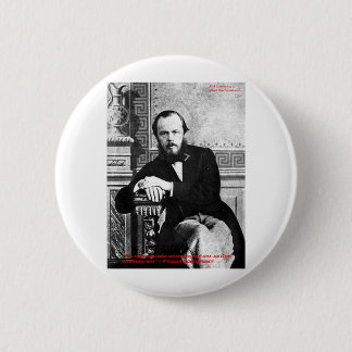 Macaron Rond 5 Cm Dostoïevski "Dieu prévu" Citation d'amour Cadeaux 