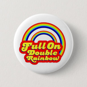 Macaron Rond 5 Cm Double arc-en-ciel !