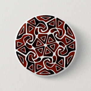 Macaron Rond 5 Cm Double flèches rouges ET noires