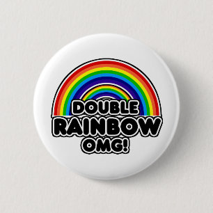 Macaron Rond 5 Cm Double Rainbow OMG si intense