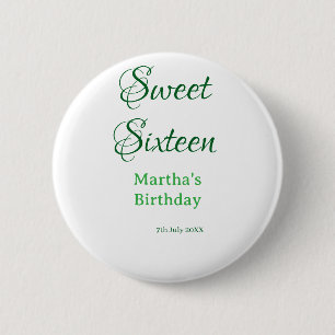 Macaron Rond 5 Cm Douze ans sucrés nom date calligraphie boho ret