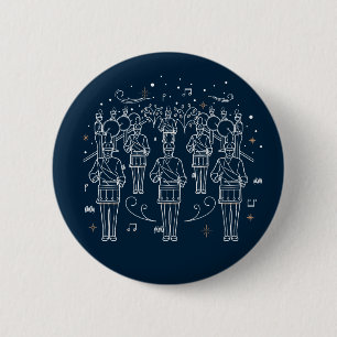 Macaron Rond 5 Cm Douzième jour de Noël