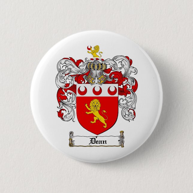 MACARON ROND 5 CM DOYEN FAMILY CREST - DOYEN MANTEAU DES BRAS (Devant)