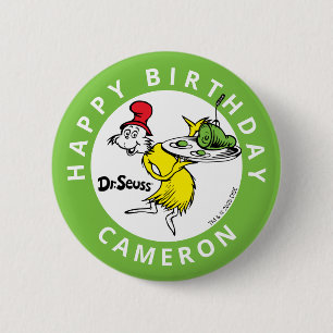 Macaron Rond 5 Cm Dr. Seuss Character Confetti   ANNIVERSAIRE DE ENF
