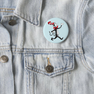 Macaron Rond 5 Cm Dr. Seuss Le Chat Chapeauté