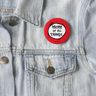 Macaron Rond 5 Cm Dr. Seuss Thing One Thing Two - Maman of all Thing