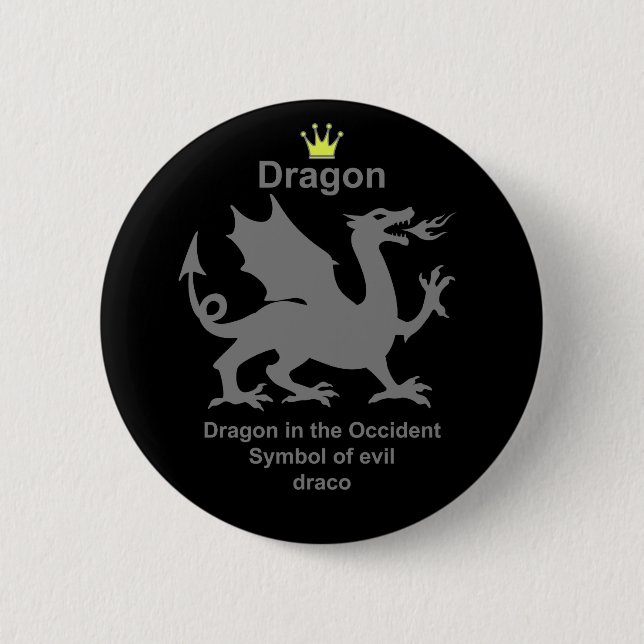 Macaron Rond 5 Cm dragon　龍　竜 (Devant)