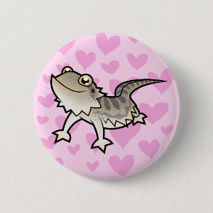 Macaron Rond 5 Cm Dragon barbu / Dragon de Rankin Amour
